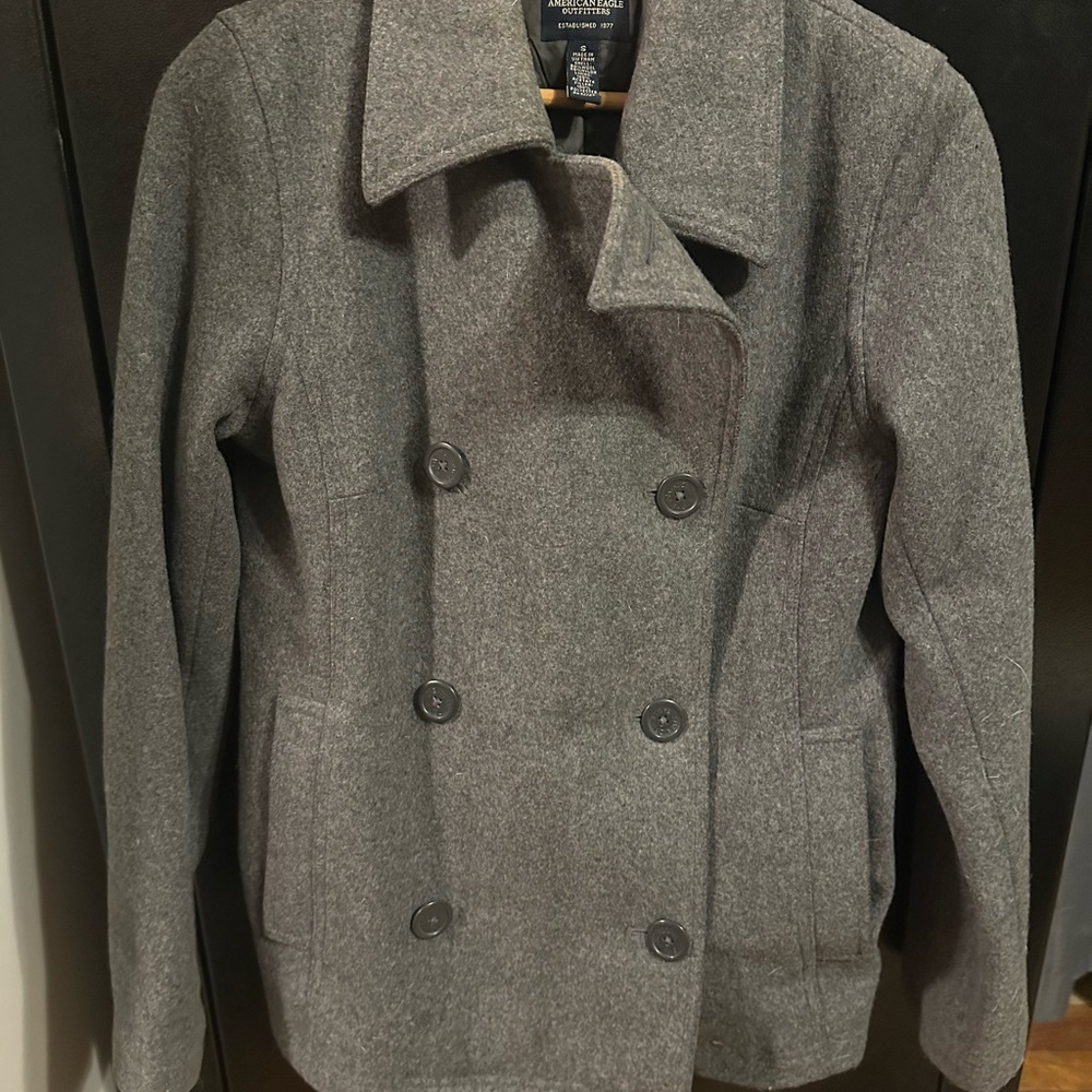 American Eagle Outfitters Charcoal Peacoat